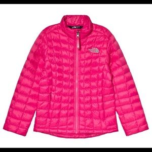 North face hot pink thermoball girls
